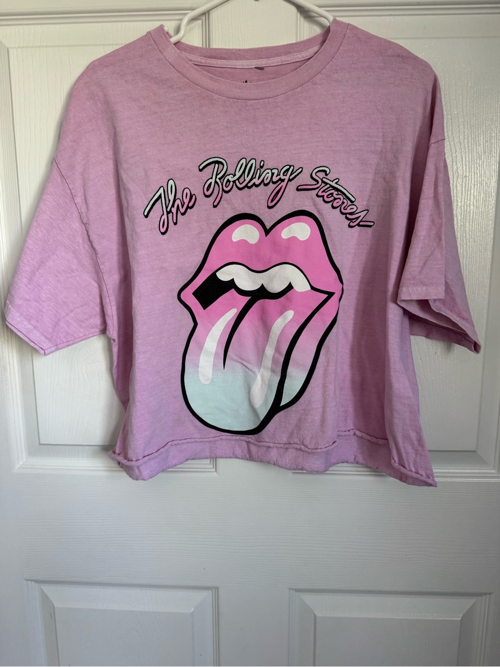 Urban Outfitters Rolling Stones Crop T-Shirt